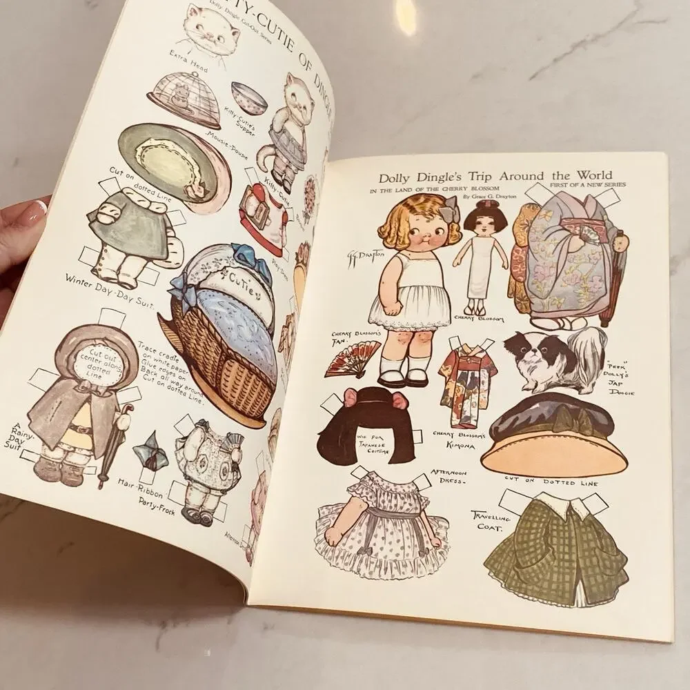 Dolly Dingle Uncut Paper Dolls Book Grace G. Drayton Brand New Condtion Uncut